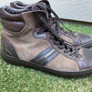 Tod's High Top Leather And Suede Driving Boots / … - image 1